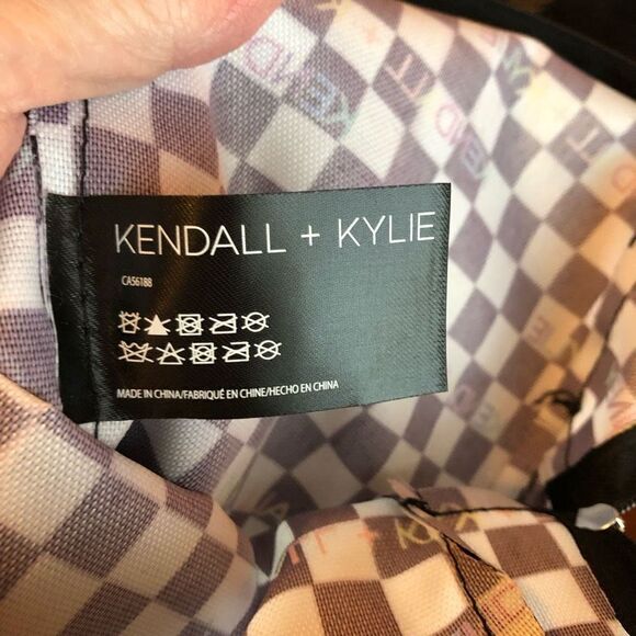 🎉HP🎉 KENDALL + KYLIE - NWOT - Mini Backpack in Black & WHITE Logo Check. - Picture 2 of 14